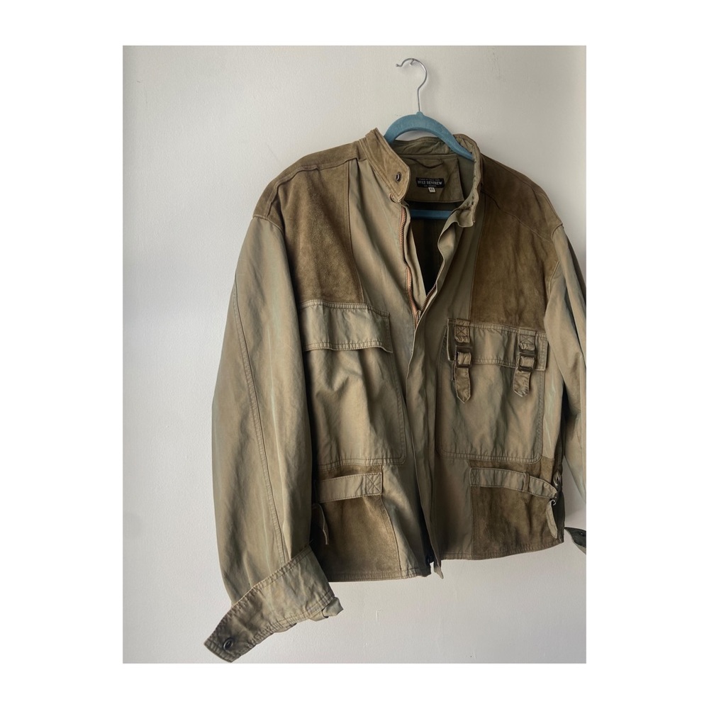 Vintage 1980s HOLT
RENFREW suede utility jacket